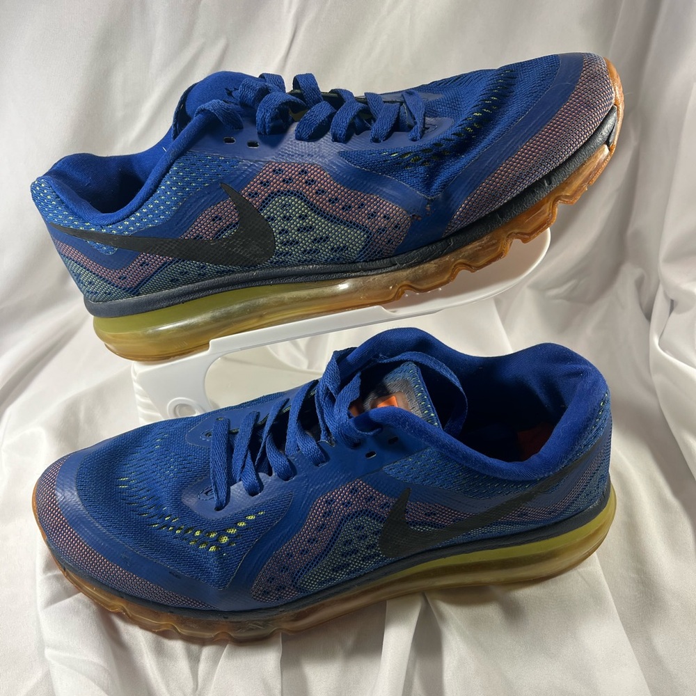 Nike Air Max 2014 Night Factor Size 10 Authentic Trainer Runner Blue OG Used